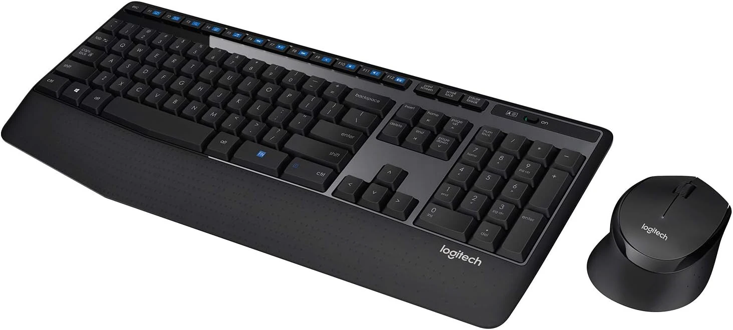 Logitech MK345 Wireless Silent Keyboard and Mouse Combo with Palm Rest